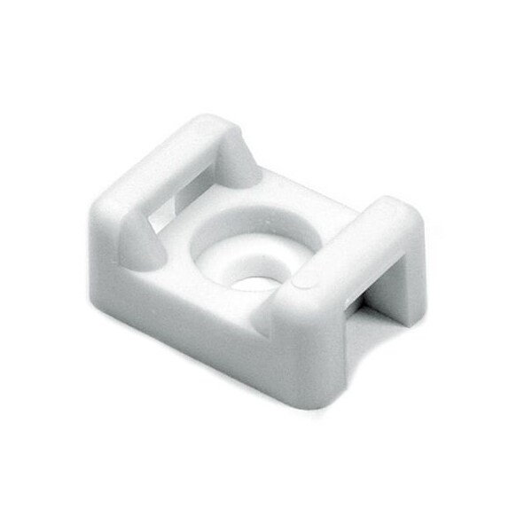 Hellermanntyton CABLE TIE MOUNT 0.15" HOLE DIA0.2" MAX TIE WIDTH, PA66, WHT, PK 1000 CTM010M4